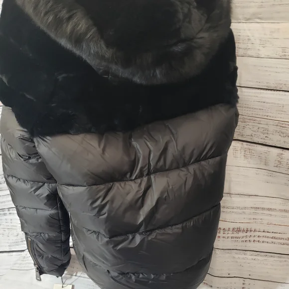 Bugatteli coat size xs 100 rex rabbit fur - Picture 2 of 4